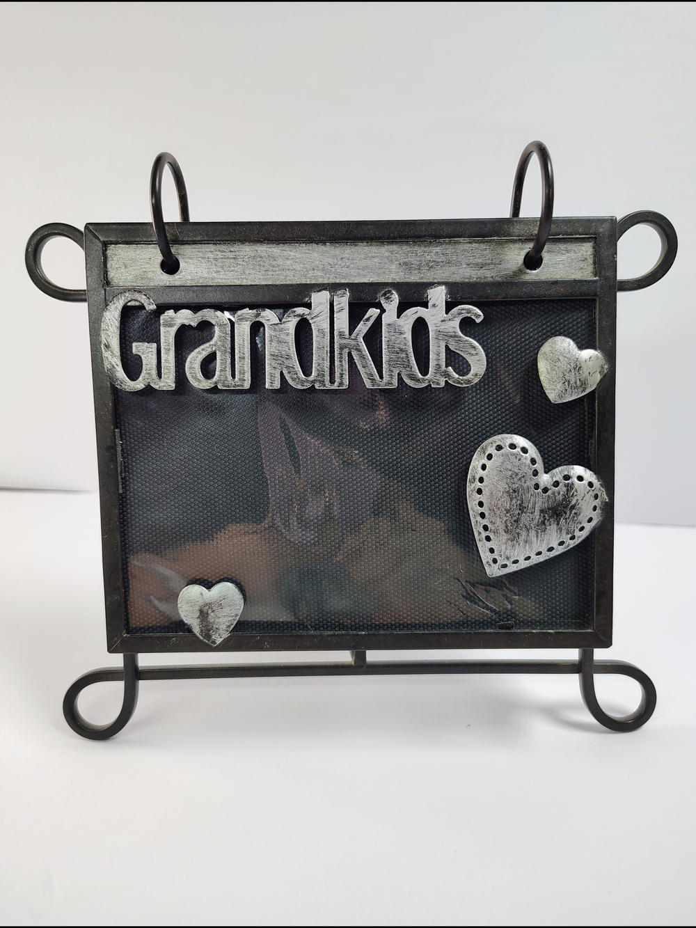 Fetco Black and Silver "Grandkids" Photo Frame Stand